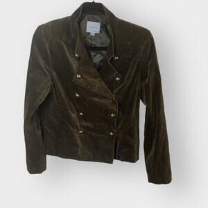 ADEC2 by Philippe Adec velvet military style blazer